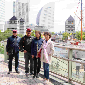 クルーズ船のフィリピン人、日本滞在最終日に横浜散策