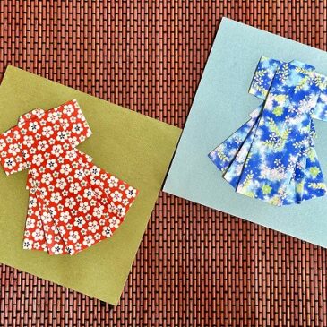 湘南ひらつか七夕まつりで「着物カード」の折り紙に挑戦！
