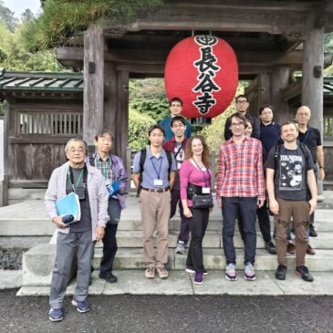 湘南国際村国際会議参加者を雨の中での鎌倉ガイド