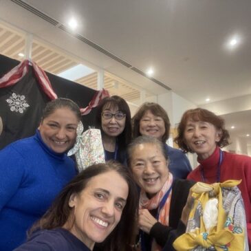 サンモール・インターナショナルスクール保護者 風呂敷文化体験ワークショップ