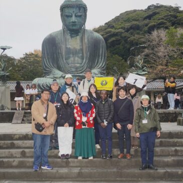 ＪＩＣＡ東京研修員　優しい大仏と紅葉　対話が弾んだ鎌倉散策