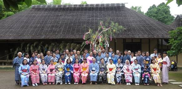 International Students Enjoy Wearing Yukata Kimono:, The Star Festival, Bon Dancing, and Noodles